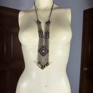 Elegant Silver Statement Necklace